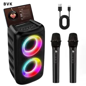 Mos-1265 Wireless Bluetooth-compatible Speaker, Portable Karaoke System, Multi-Input Options, Ideal for Home, Parties, Outdoor Use