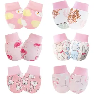 Baby Mittens No Scratch Mittens Infant Soft Gloves Mittens  0-6 Months Boys Girls New model