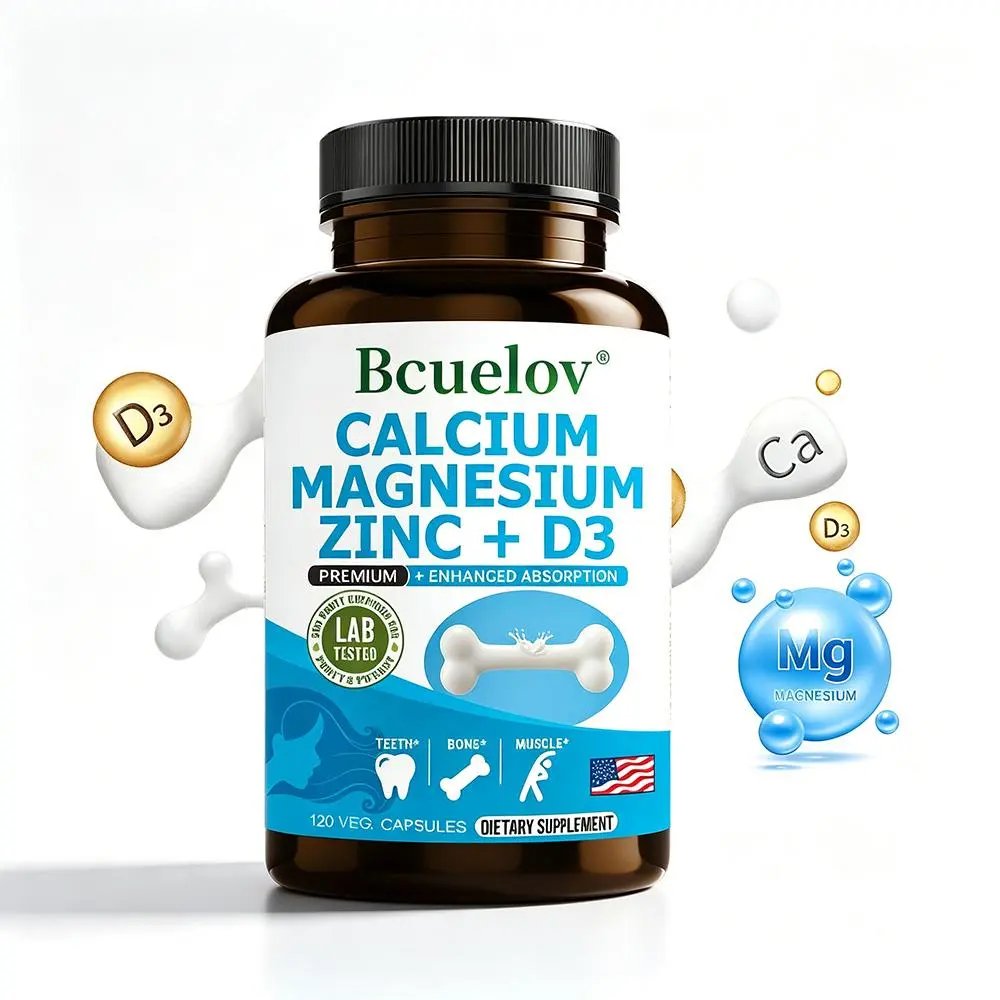 Bcuelov Calcium Magnesium Zinc + D3 - Advanced Bone & Joint Support