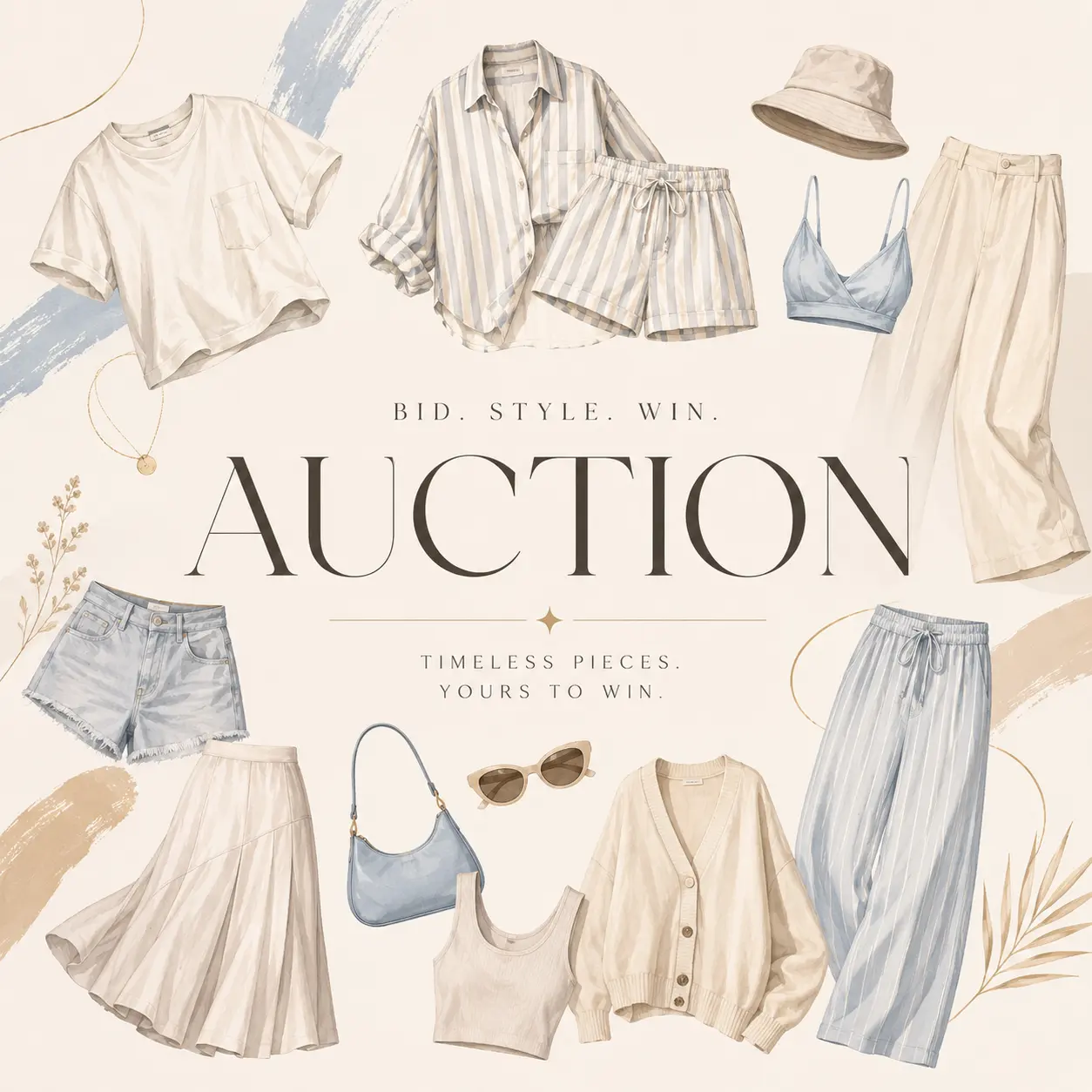 Women’s Assorted High-Quality Clothing Sets - Streetwear Matching Piece, Jeans, Dresses, Blouses | Real-Time Fashion Live Auction Bidding, Shirts
