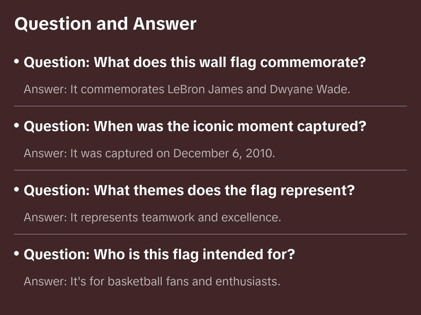 Tapestry LeBron James & Dwyane Wade 2010 Iconic Moment Wall Flag - Celebrate Sports History with Teamwork Excellence and Collaboration Tribute Decor Tapestry Bedroom Dorm Wall