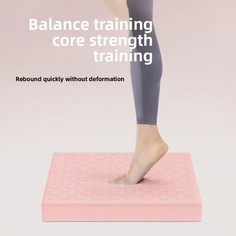Thickened soft pedal balance pad, fitness core training kneeling pad, yoga flat support pad