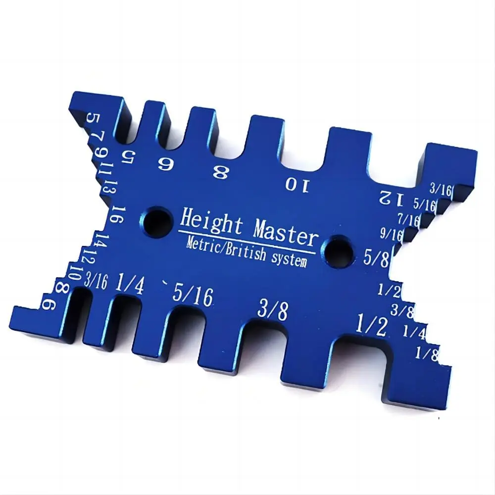 Dovetail Jig Metric and  Tenon Caliper Card Gauge for Measuring Height Woodworking  Table Machine Gaps Precision Measuring Tool,MG-016B