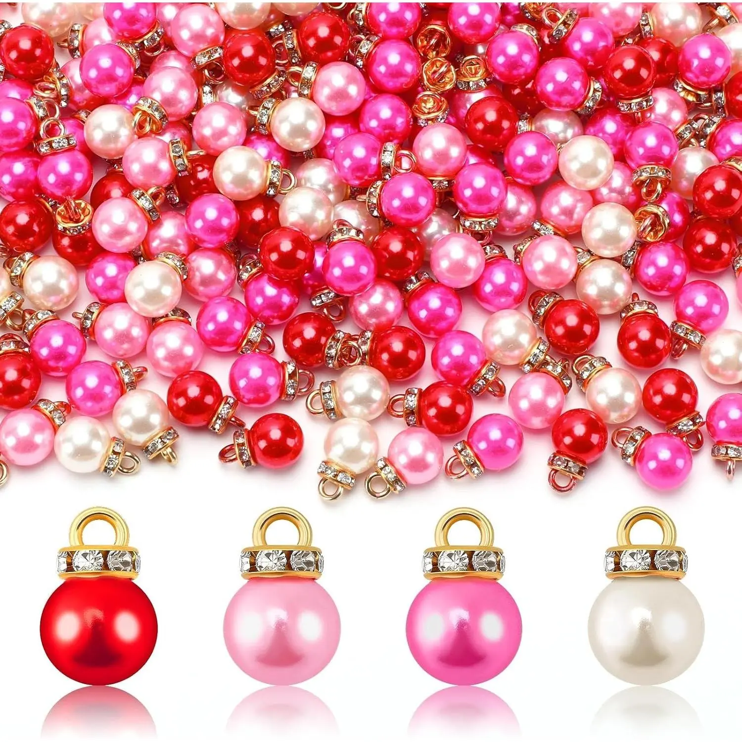 90 count  Mini Christmas  Ball Ornaments  Tree  Decor | Shatterproof   Plastic Pendants, Mini 1Inch   Design,  for Holiday Party DIY Crafts