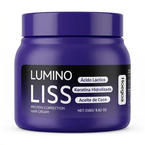 Lumino Liss Keratin Anti-Frizz Smoothing Leave-In Hair Cream - Formaldehyde-Free Protein Boost Treatment, 250g/8.8oz Cream Texture, Buy 1 Get 1 Free, Frizz Fix, Deep Repair, Nourishing Softening, Keratin Blend, for Dry Hair Care, Frizz Fix Leave-In Treatm