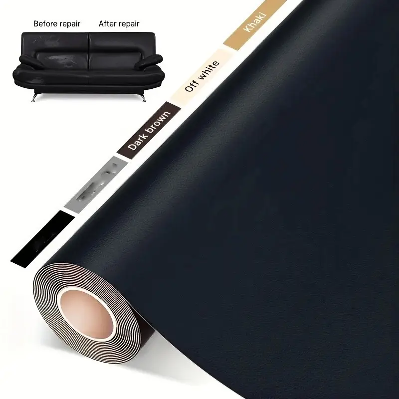 Leather Repair Tape for Sofas and Car Seats, Self-Adhesive Leather Repair Kit, Cuttable Furniture Repair, Commercial Use