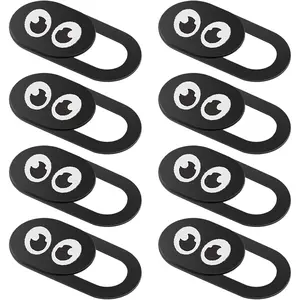 8PCS Webcam Cover Slide, Thin Phone Camera Cover Blocker Slider Lens Cover Protector Protect Privacy Security Fits Laptop Computer Desktop PC Tablet Pad (Eye)