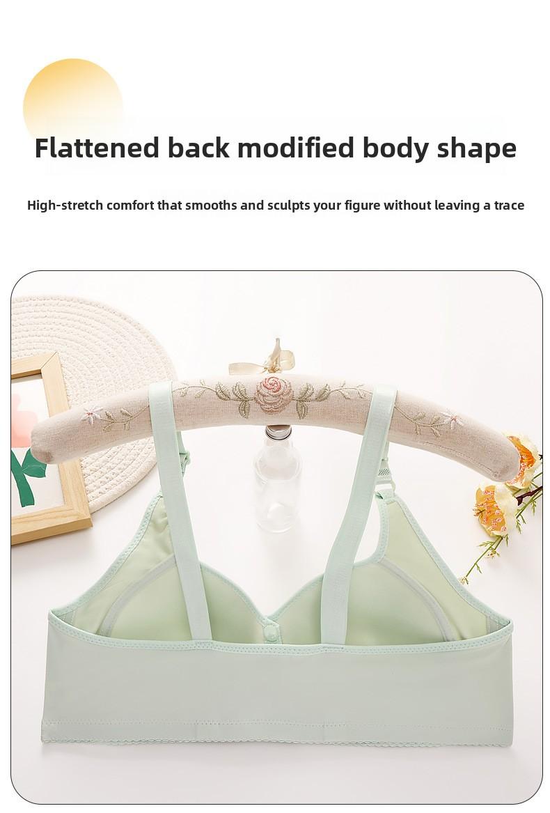6-Pack Luxury Front Closure Underwear Wire-Free Sports Bra with Push-Up Support Lingerie Thin Cotton Fixed Cups Breathable Adjustable Comfort Fit Mom Tank Style Women's Innerwear for Daily Wear and Active Lifestyle - YY