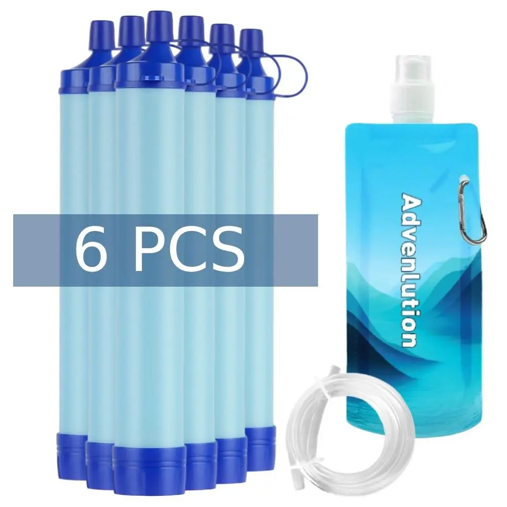Personal Water Filter, Large-Capacity Emergency Water Filter Straws, Portable Survival Filters, Lightweight Reusable, Camping Tools, Hiking Essentials, Ideal for Camping Hiking Traveling