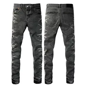 Men's jeans, casual and comfortable style, ripped fashion jeans, slim fit stretch jeans  9056