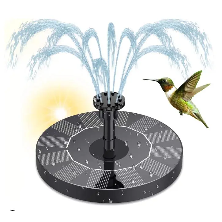 Outdoor Solar Panel Kit Water Pump Solar Fountain Pump for Bird Bath,Water Fountain  Solar Powered Fountain Pump ,Outdoor Watering Submersible Pump for Pond, Pool, Garden, Fish Tank
