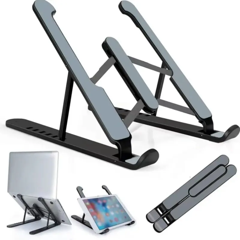Laptop Bracket Bracket Desktop Heightening Radiator Folding Portable Aluminum Alloy Support Shelf Adjustment Foldable Laptop Stand