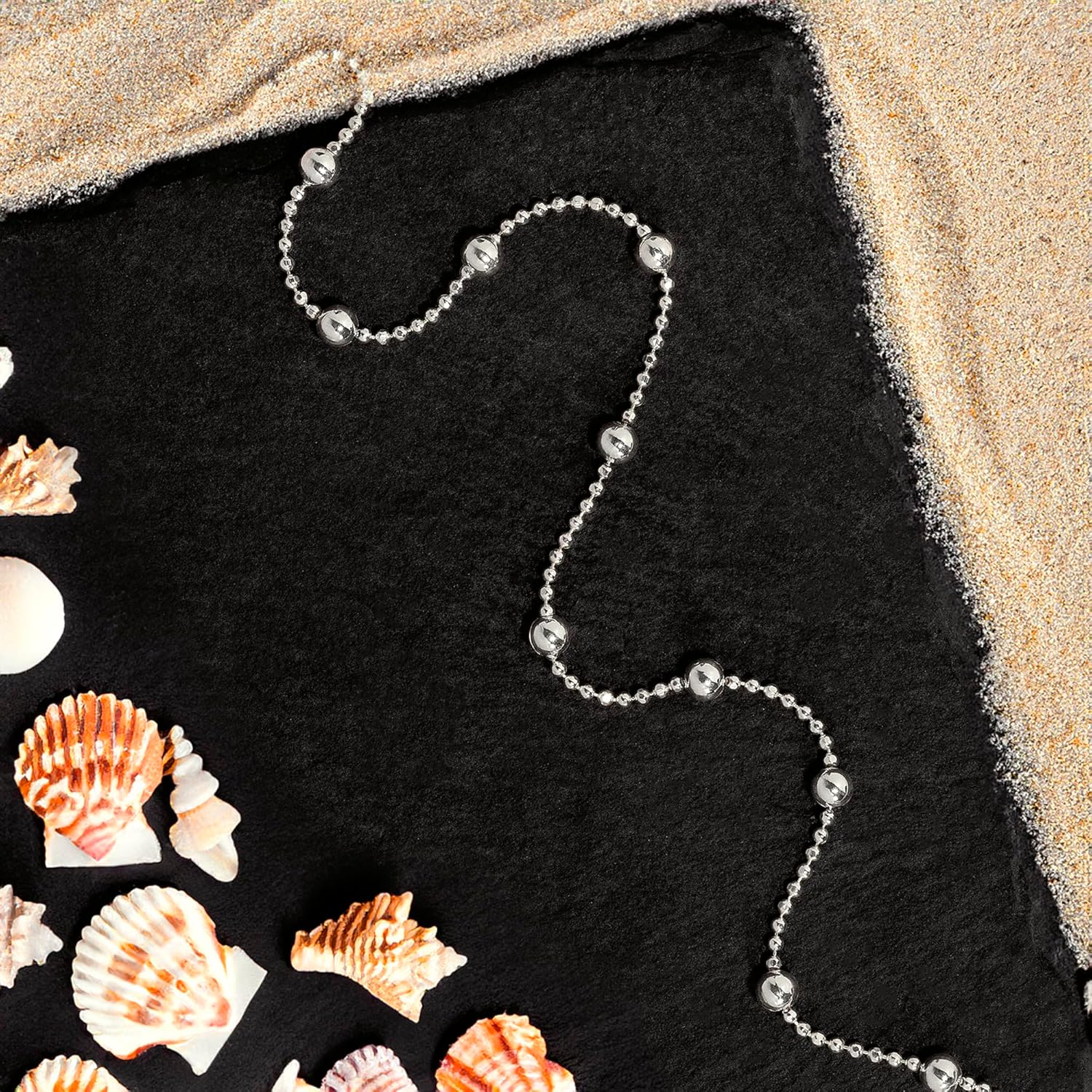 925 Fine Sterling Silver 1 mm Adjustable Anklet