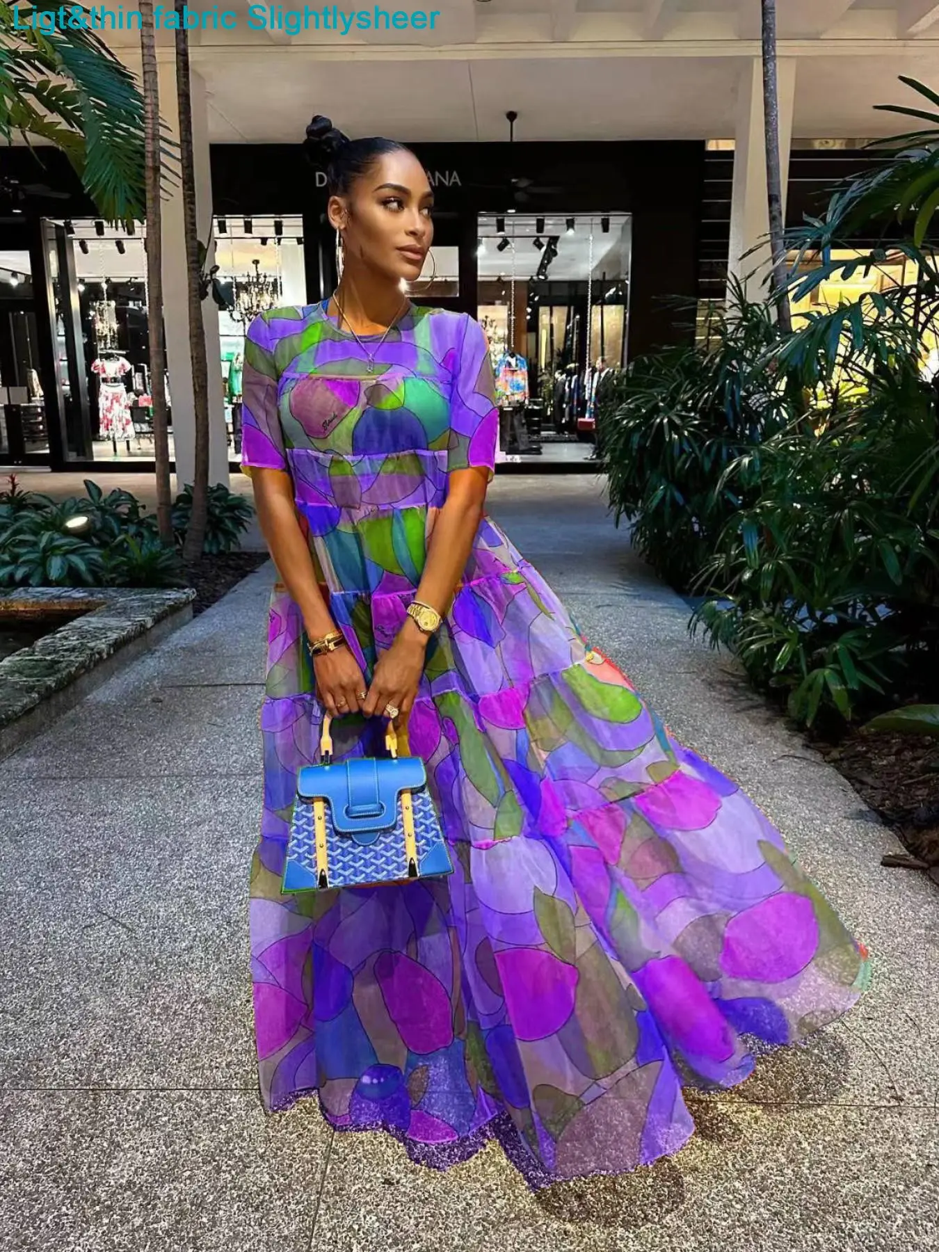 Women's Elegant Fashion Print Long Pants Short Sleeve Dress, Casual Boho Chic, Ultra-Light Fabric, Perfect for Hot Summer, Stylish and Comfortable, Boho Style Dress