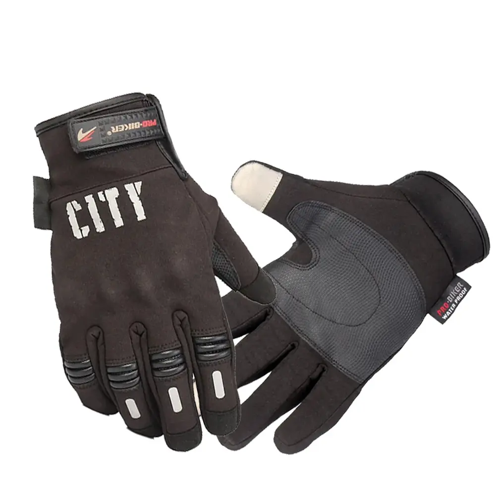 Polyester Windproof Thermal Cycling Gloves - Touchscreen-Compatible, Anti-Slip, Shock-Absorbing Sports Gloves for Motorcycle Riding, Driving, Vehicle Accessories
