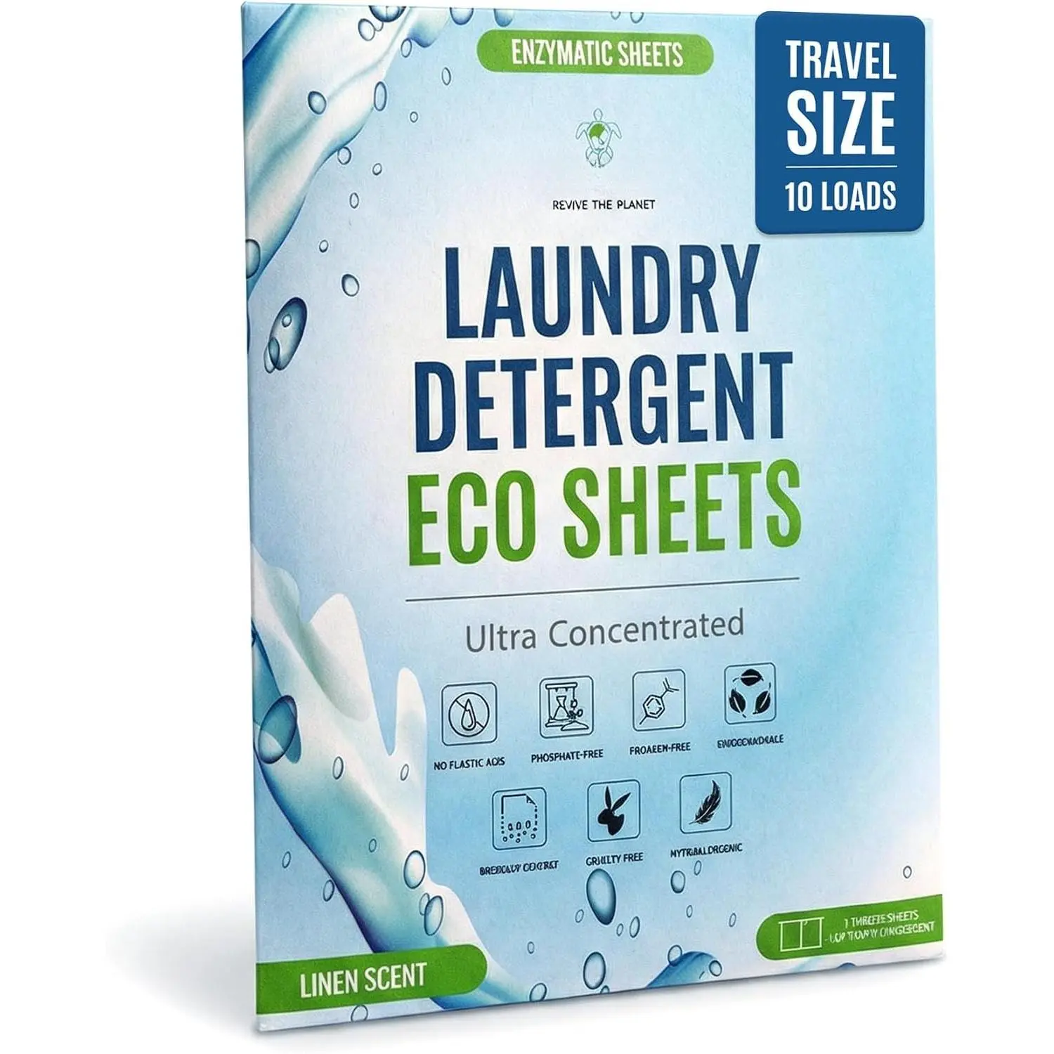 -Friendly Travel Size Laundry Detergent Sheet 10 Load Ultra Concentrated | Stain-Fighting Enzymes &  , Compact Washer Sheets, Pocket Friendly, Hot/Cold Cycles, Tough  Stains & Odor