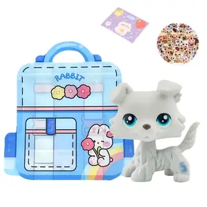 Lps Collie #363 Statue, Blue Different Eyes, Mini Pet Shop Rare Collectible Figure, Birthday Christmas Halloween Gift