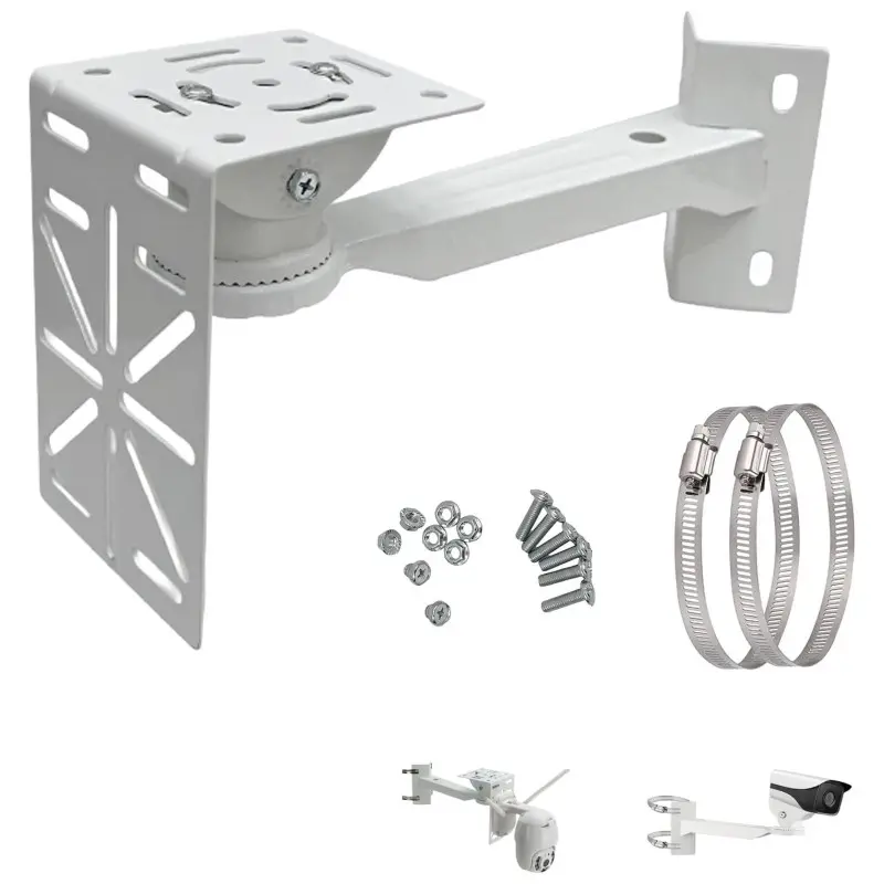 L-Shaped Dome Camera Mount, Wall-Mounted Bracket for Security Cameras, Corner Installation, Replacement Parts, No Ca Prop 65
