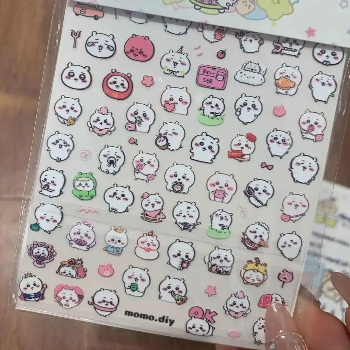 Chiikawa Cute Cartoon Stickers Usagi Hachiware Kawaii Anime Shisa Self Adhesive Decals For Scrapbooking DIY Crafts Journal
