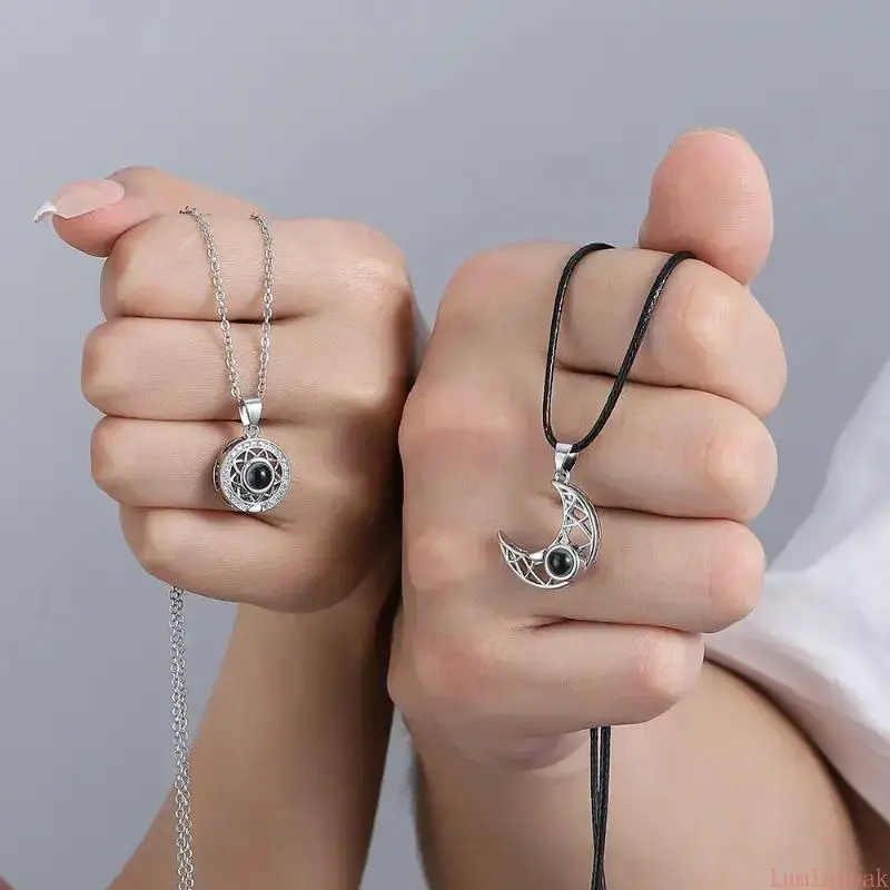 Sun & Moon Magnetic Matching Necklaces - BFF & Couple Friendship Jewelry for Adults, Ideal for Boyfriend, GF Birthday, Holiday Gifting, GF Anniversary Gift, Gifts For Boyfriend, Gf Gift