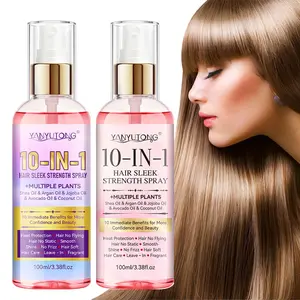 2 bottles of 100ml all-in-one hair care spray, a no-rinse hair conditioner spray that smooths and softens hair strands, creating a natural voluminous look. Simply spray on, suitable for all hair types and ideal for both men and women