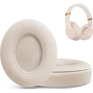 Replacement Ear Pads for Beats Studio 2 & Studio 3 Wired & Wireless Headphones, Ear Cushions, Headset Earpads, Ear Cups Cover with Soft Protein Leather-Pink