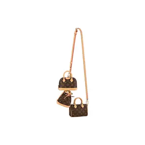 Louis Vuitton Trio Icones Multi-Function Classic Monogram Canvas and Leather Crossbody Bag for Women, Mini, Brown
