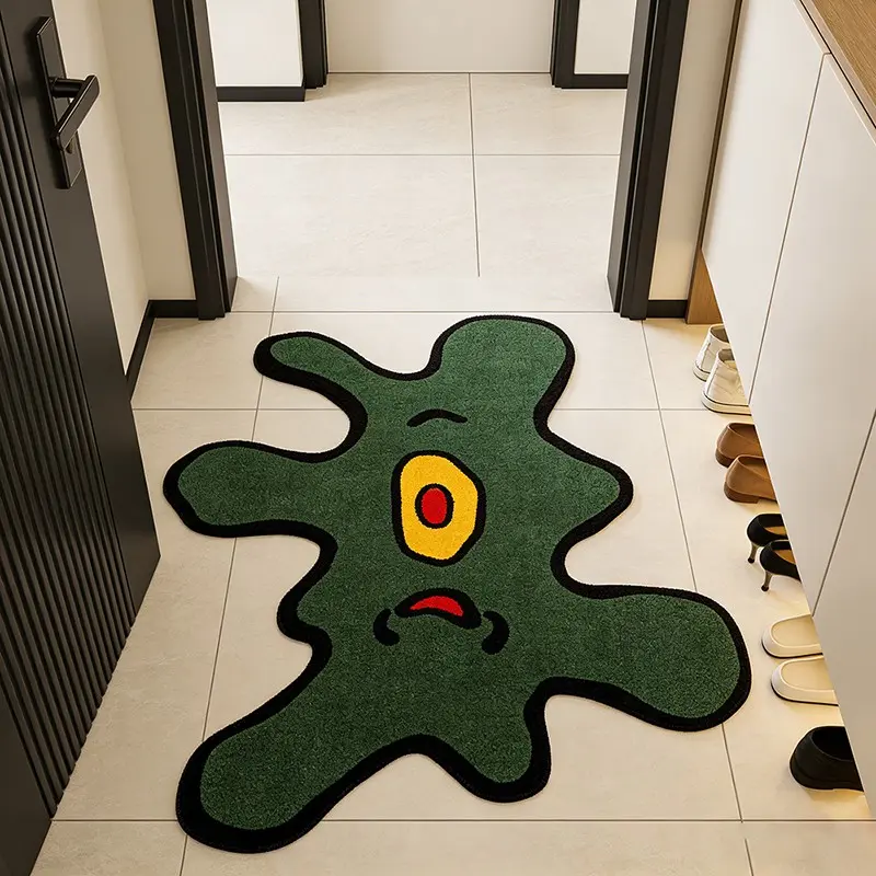 Abstract Fun Shape Carpet, Creative One-Eyed Monster Rug, Home Decor Living Room Bedroom Mat, Soft Plush Washable Easy Clean, Abstract Area Rug, Modern Abstract Rug