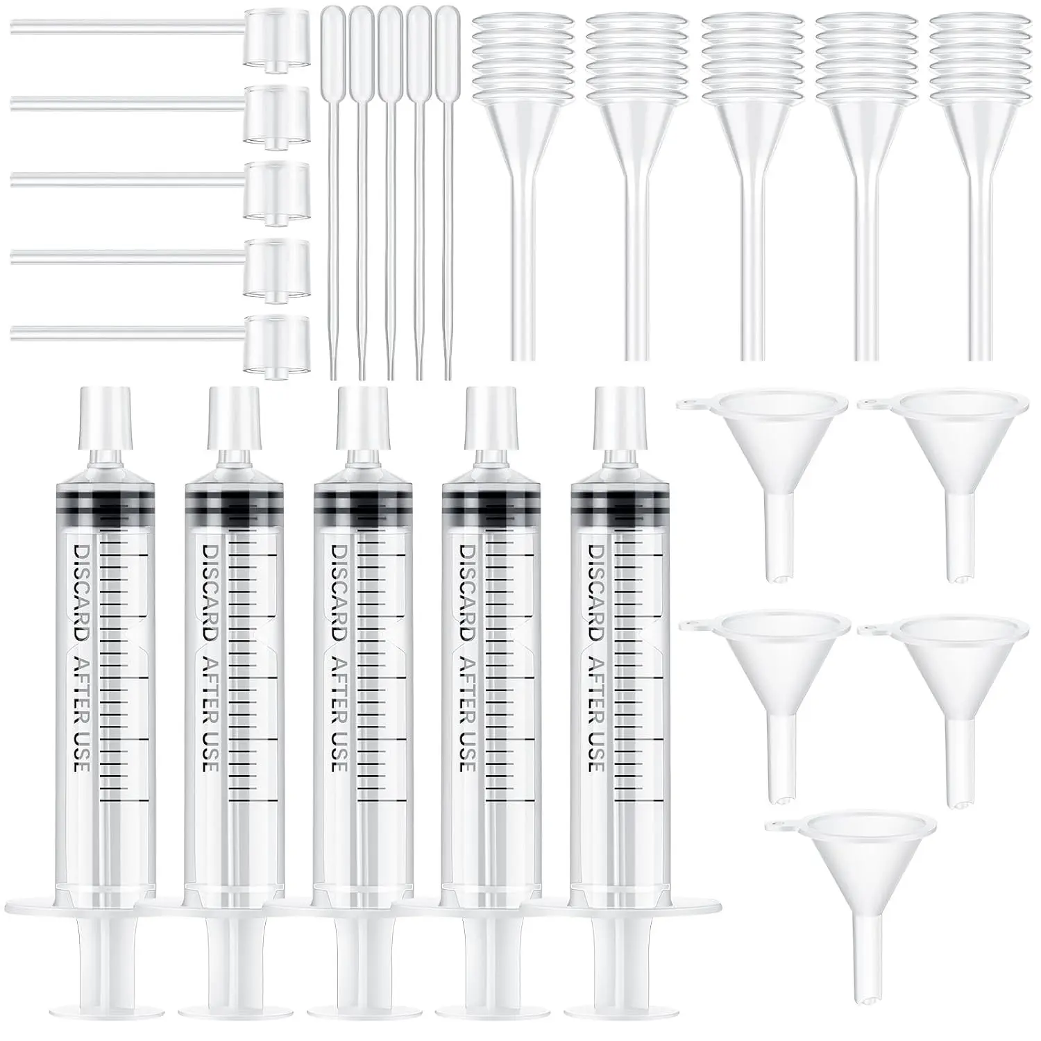 25 Pcs Perfume Syringe Cologne Extractor Refill Transfer Kit with Funnel, Dropper, Dispenser Pump, Squeeze Pipette, Refill Tools for Small Atomizer Bottles, Liquid Transfer SetGift