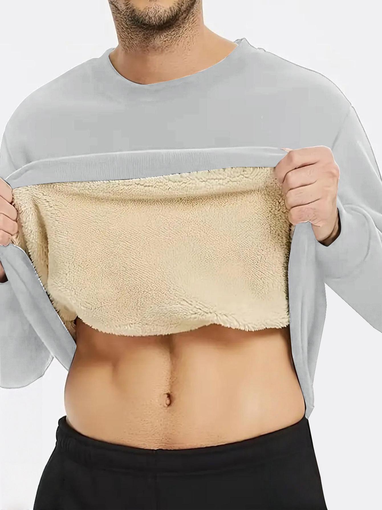 Men's autumn and winter warm thick round neck sweatshirt, soft fabric, resist the cold autumn and winter, autumn and winter cost-effective plus fleece sweatshirt, suitable for daily wear