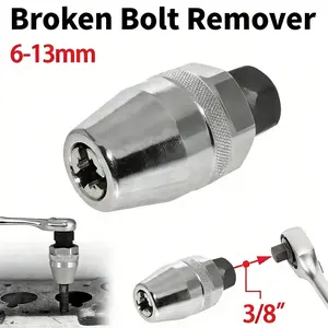 6-13mm - Manual Stud Remover Tool for Impact Wrench & Ratchet, Damaged Bolt Removal Kit outdoorfun,Broken Bolt Extractor Set.