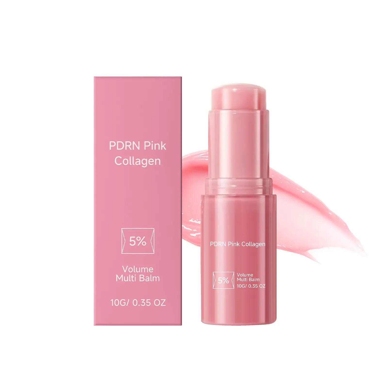 Pink collagen lip ointment, Natural Lip Balm For Dry Lips, salmon seed extract, with a delicate and non greasy luster, creates soft and moisturized lip skin