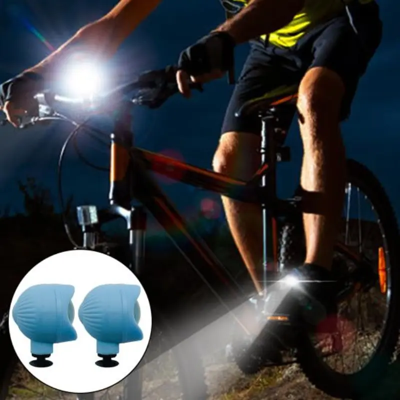2 Pcs LED Shoe Lights, Cute Shoe Lanterns, 3 Lighting Modes, Perfect for Night Riding, Camping, Walking, Dog Walking