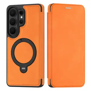 Compatible with S26U/S25FE/S24/S23/S22/A56 Phone Series | Durable Flip Leather Protective Phone Case, Multi Card Slots Wallet Cover for Daily Use HNZ0021