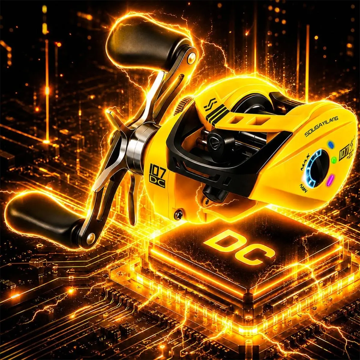 Baitcasting Fishing Reel Ultralight 7.1:1 7.2:1 7.5:1 Gear Ratio DC Baitcaster Reel Smooth and Sensitive,DC Baitcasting  Fishing Reel for Freshwater Saltwater Fishing