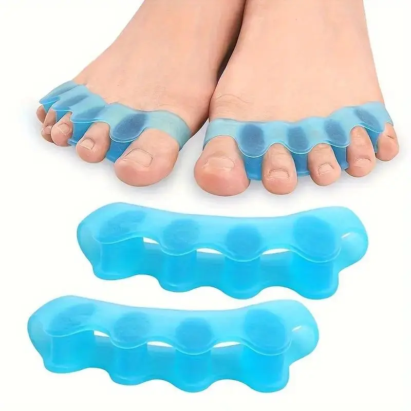 2-Pack Toe Separators for Shoes and Boots, Ergonomic Design, Comfortable Foot Alignment, Prevents Blisters, Durable Plastic Material