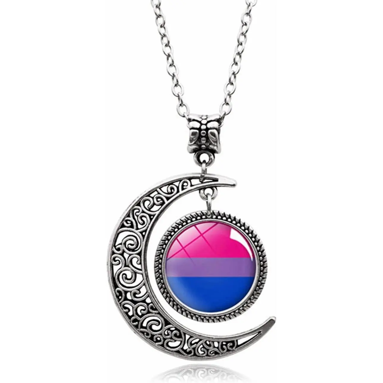 LGBT Necklace  for Women Men Rainbow Pendant Necklace Lesbian Pride Gay Necklace Gifts