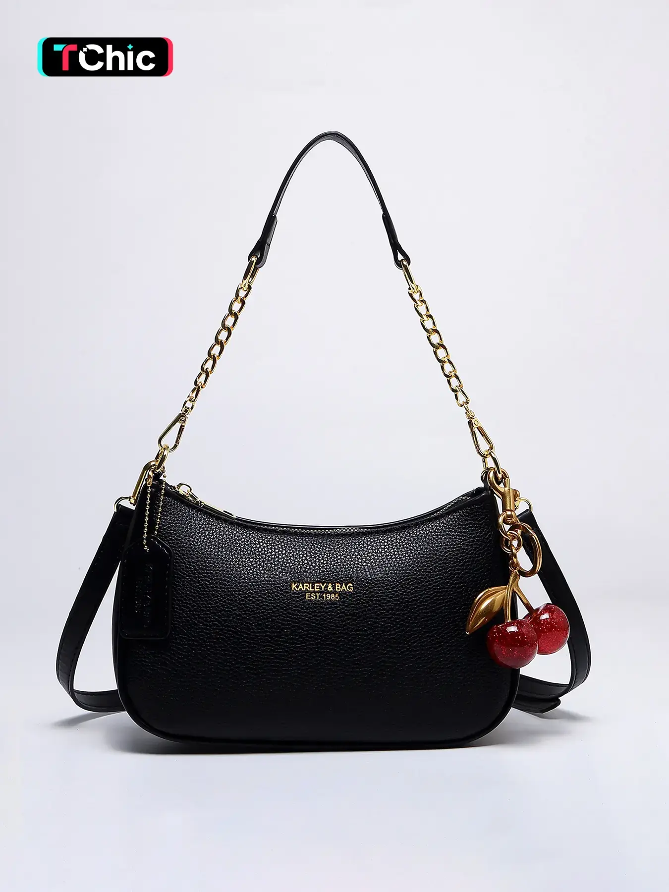 Women's Solid Color PU Leather Classic Shoulder Bag, Adjustable Strap Office Crossbody Bag, Fashionable Durable Design for Daily Use, Casual Fashion Bag, Pu Tote Satchel