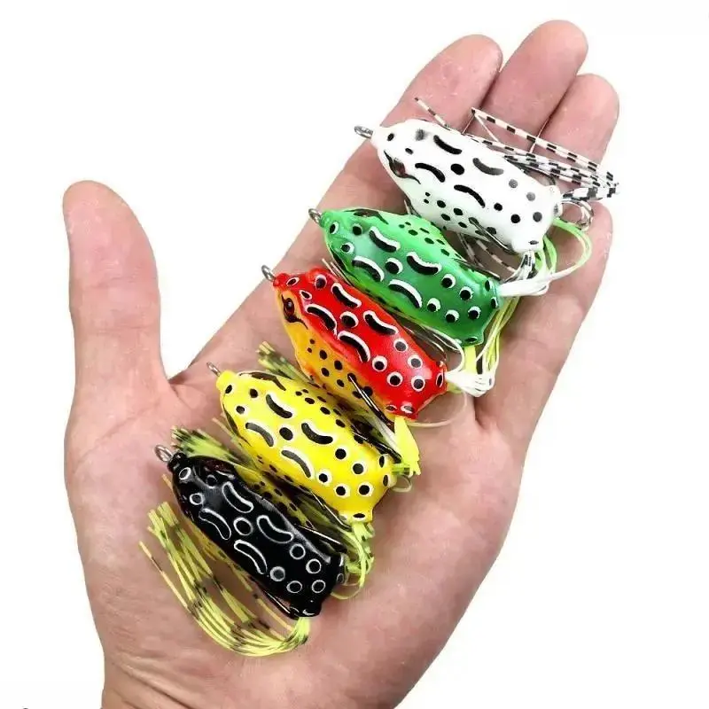 1pc Floating Soft Fishing Lures | Double Upturned Hook Artificial Bait | Special Snakehead Fish Lure for Freshwater Angling