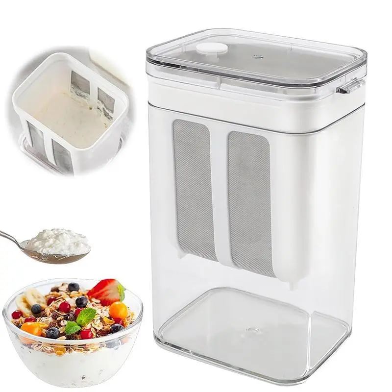 Greek Yogurt Strainer Separator, Large Capacity Kitchen Filter, BPA-Free, Ideal for Juice, Yogurt, Kefir, Tofu, Cheese
