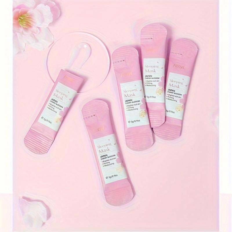 Sakura Sleeping Mask, 20pcs/box Moisturizing Facial Mask, Hydrating Facial Skin Care Mask, Daily Skincare Product for Women & Men