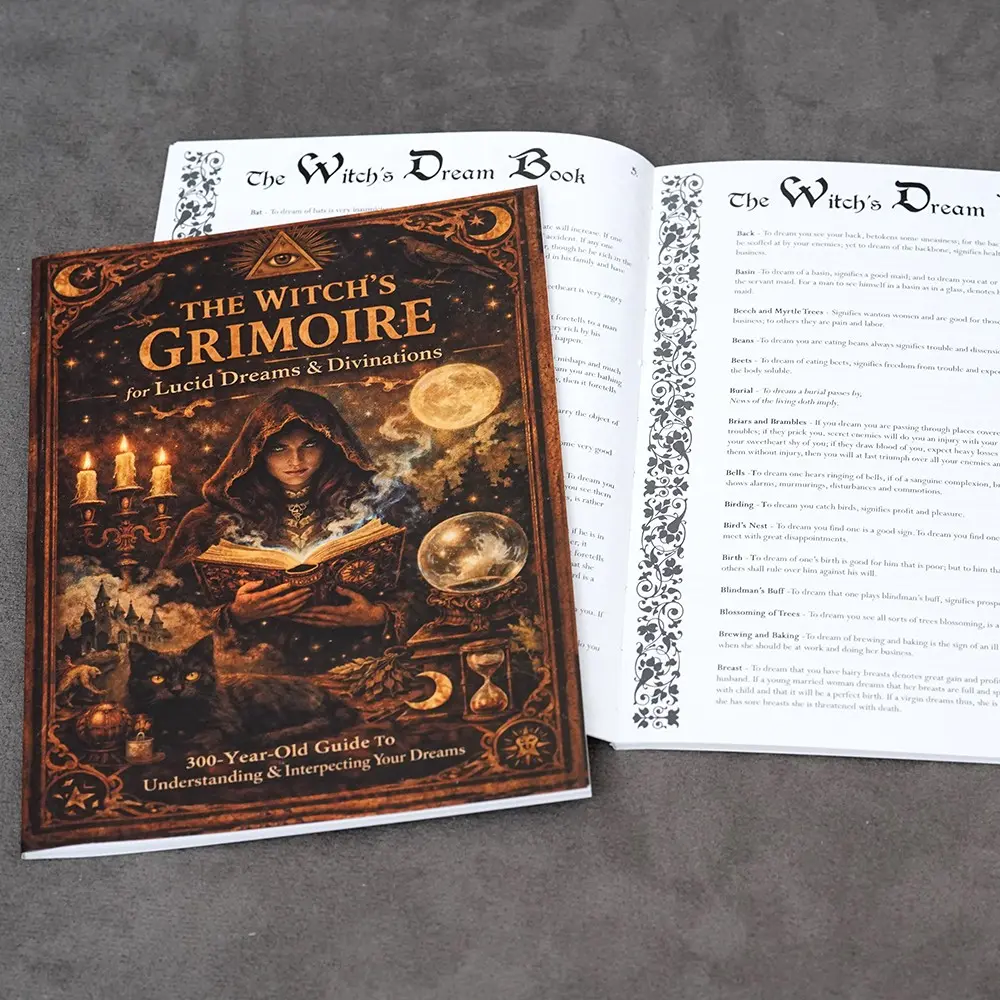 Witch's Dream Book: 300-Year-Old Grimoire for Lucid Dreams, Spiritual & Magic Interpretations 47 Pages the Meanings of Dreams from a to Z Dreams Were Regarded as Clear Messages from the Occult Realms Meant to Be Interpreted by the Dreamer