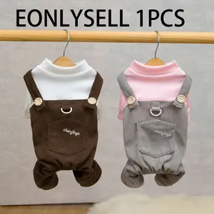 New Spring and Summer Cool Dog Clothes, husky clothes, puppy clothes, dachshund clothes, Cat Clothing, Small Animal Shirts, Vests - Breathable and Cool Two-Legged Suits, Onesies, English Style Casual Sun Protection Dog Clothes for Small Animals