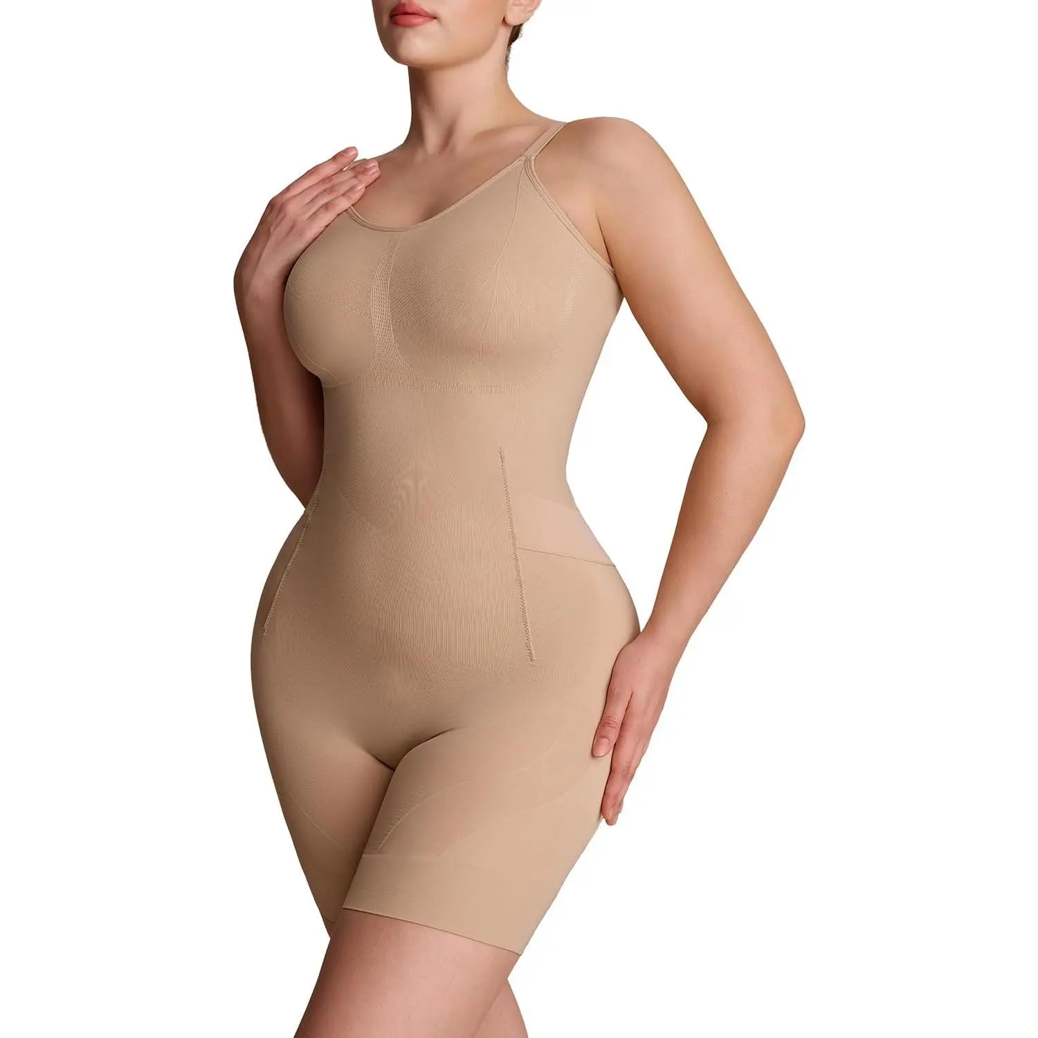 [Viral] SheCurve Easyslide Bathroom-Friendly Seamless Bodysuit - Tummy Control & Back Support Shapewear, Cotton-Nylon Sculpting Shaper for Everyday Wear