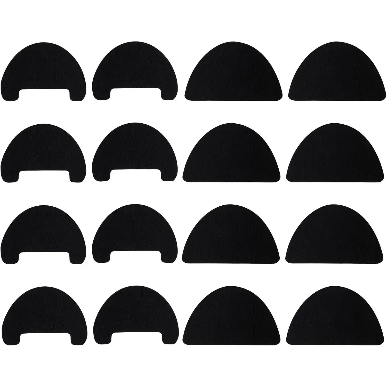 16 count  Guards for Shoes, Self Adhesive Shoe  Protectors Boot Inserts Patches Heel Repair for Women Men (Black)