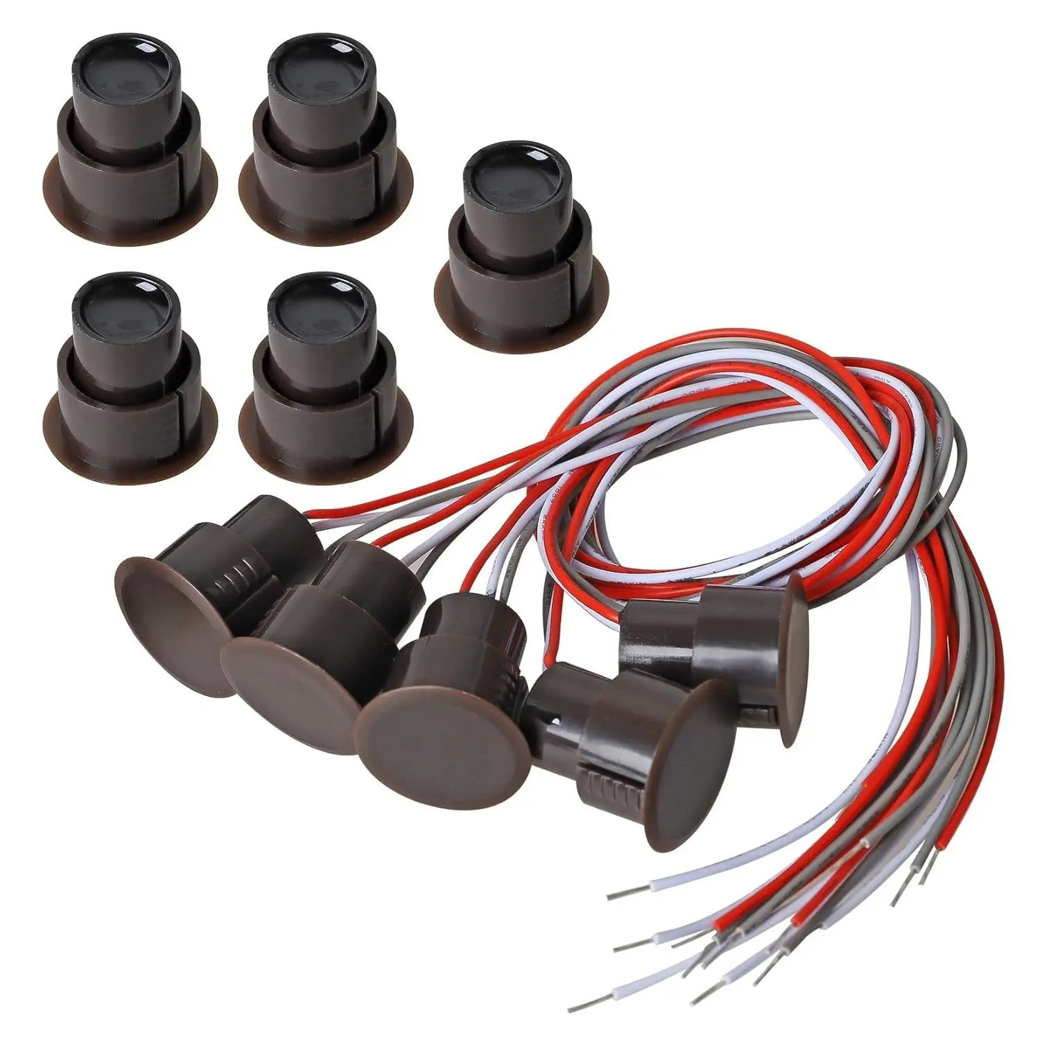 10 Sets RC-36 NC-NO Recessed Magnetic Reed Switch, Security Window Door Contact Sensor Alarm