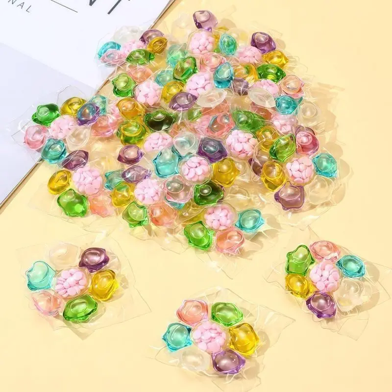 30pcs Laundry Spheres, Laundry Beads, 7-In-1 Fragrant Laundry Balls, Long-Lasting Scent, Stain Removal, Color Protection, Antibacterial, Deep Cleaning