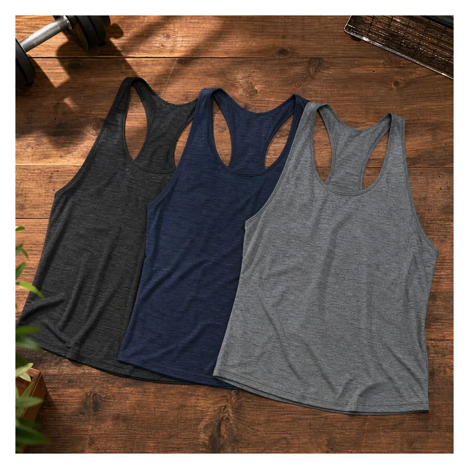Men's Bodybuilding Stringer Tank Top Y-Back Gym Workout ShirtGift
