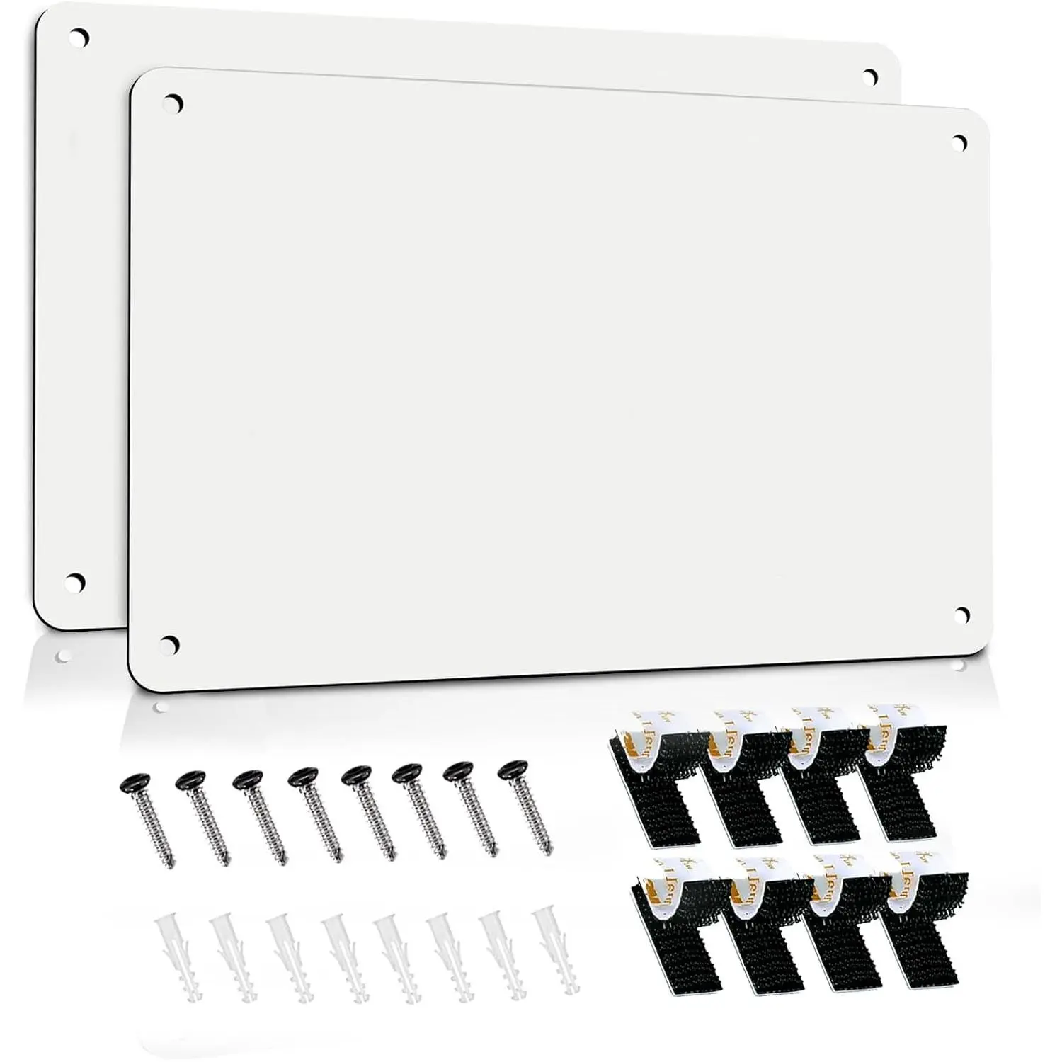 2Pack 17.5" x 11.4" Magnetic Bulletin Board for Displaying Notes Photos Magnetic Letters, Suitable for Walls Refrigerators Cabinets