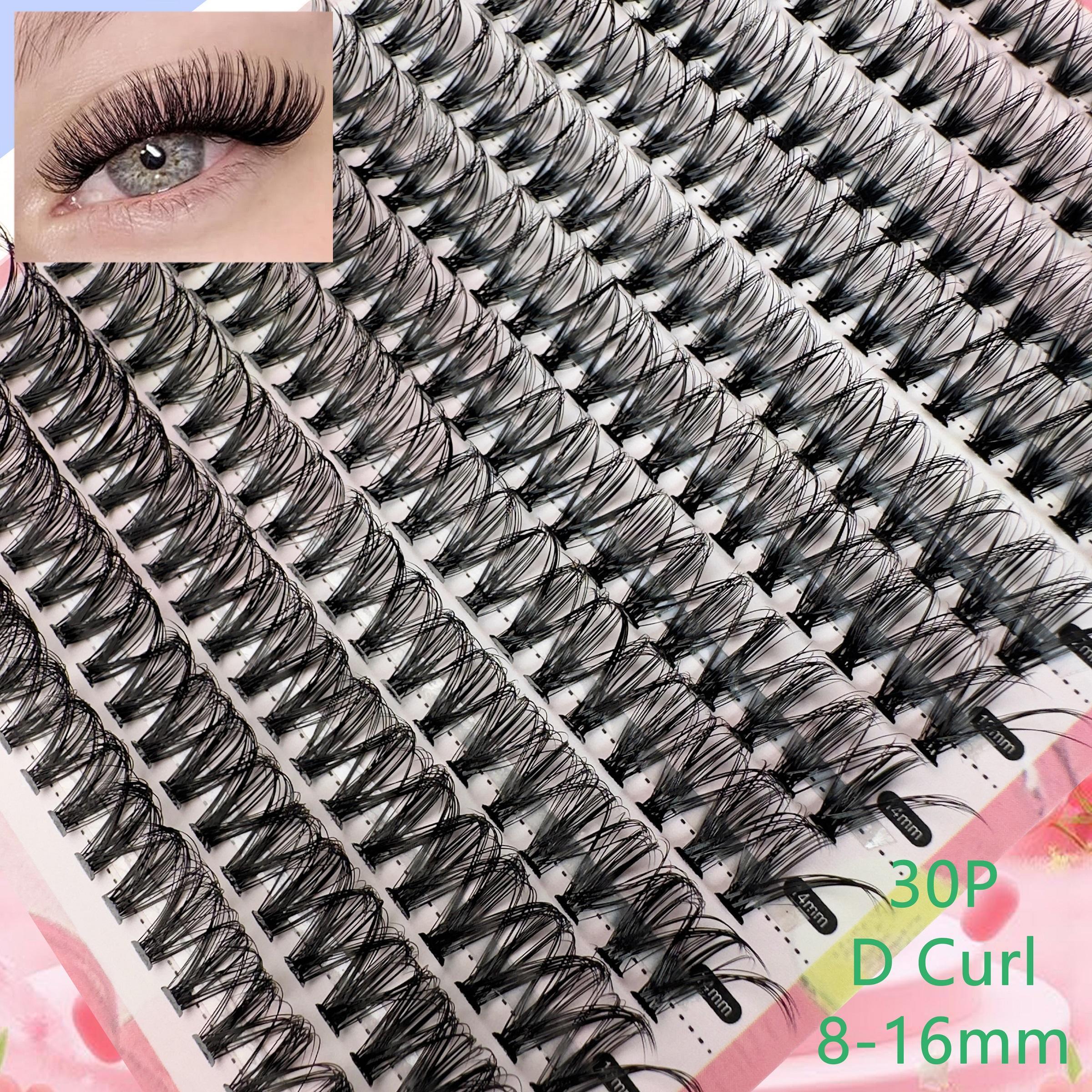 Mixed Length Individual Volume False Eyelashes Kit, 1 Set Natural Look Eyelash Extensions, Self Grafting Curl Eyelashes, Eye Makeup Enhancement False Eyelashes, Cosmetic Eyelash Clusters